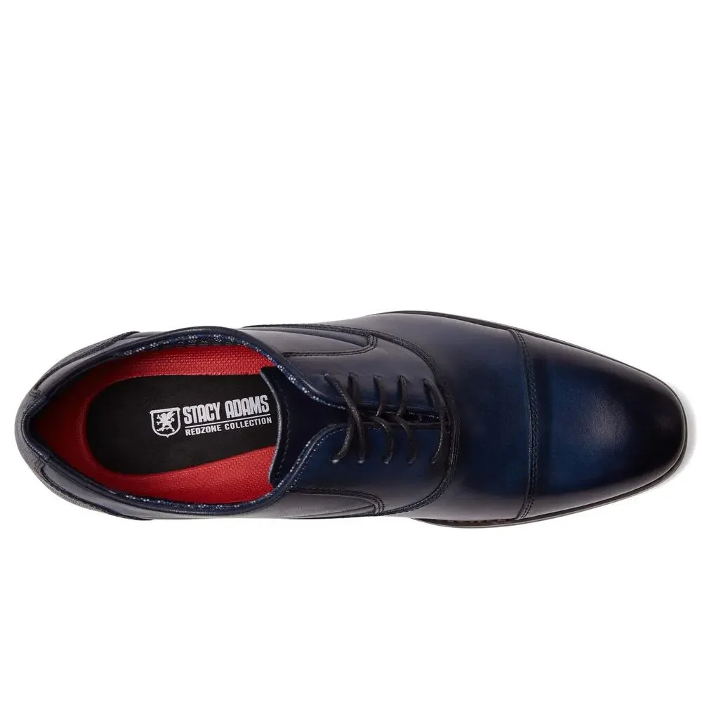 STACY ADAMS KALLUM CAP TOE OXFORD NAVY 14 W